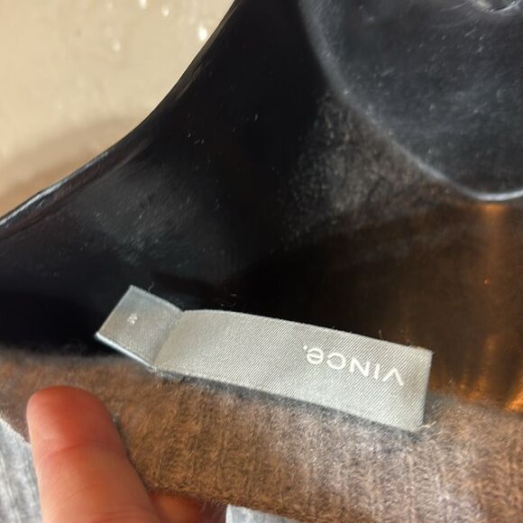 Vince women’s medium 100% cashmere colorblock ribbed scoop neck cuff sleeve - Picture 4 of 4